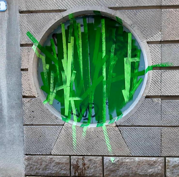 Bamboo urban art