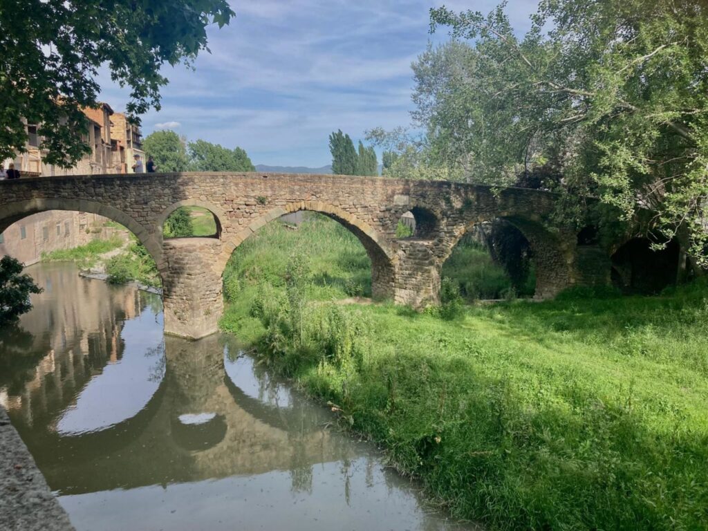 Fiume Ter senza acqua in spagna a causa della siccità