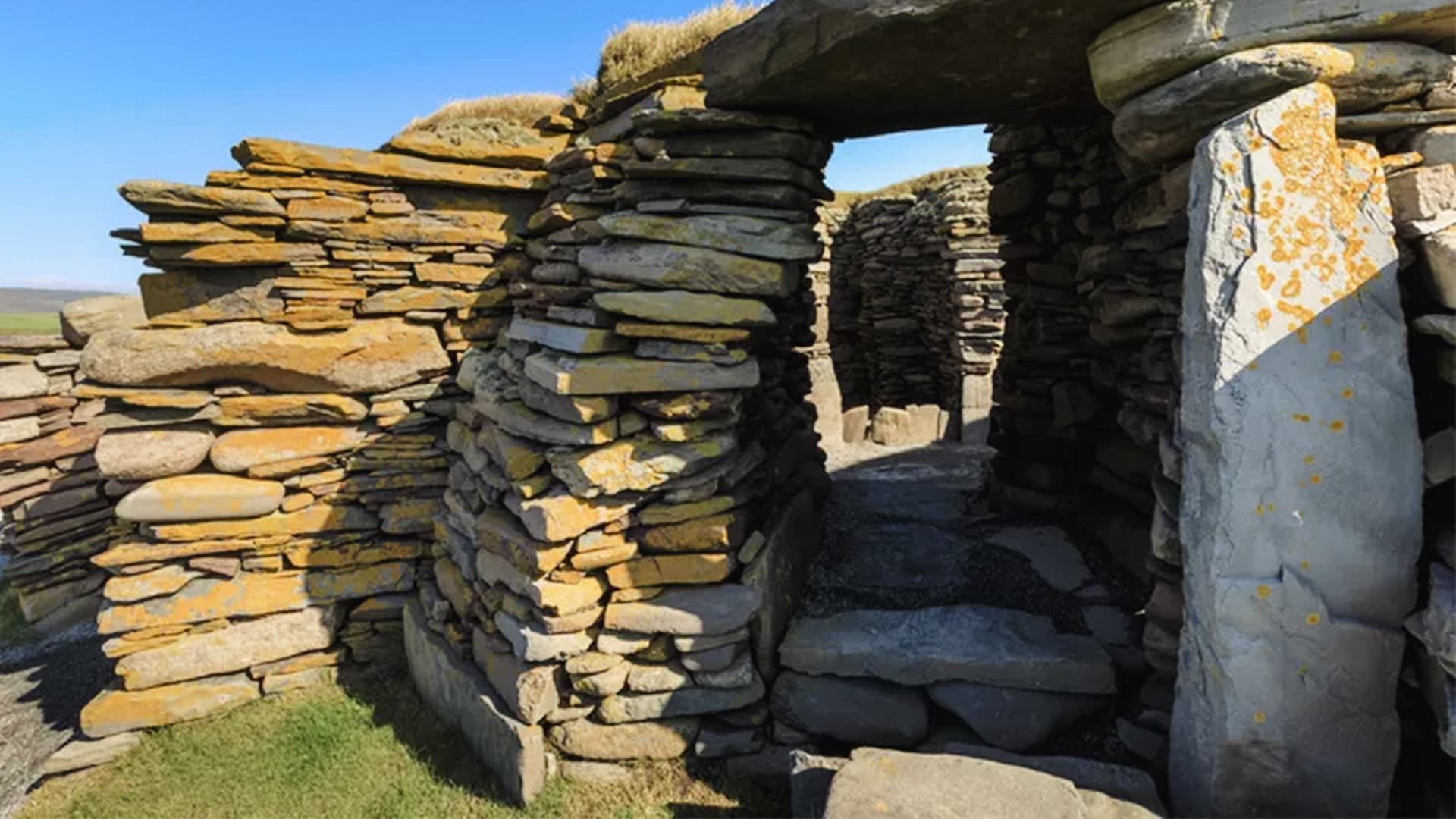 4,000-year-old stone dwelling on the Shetland Islands