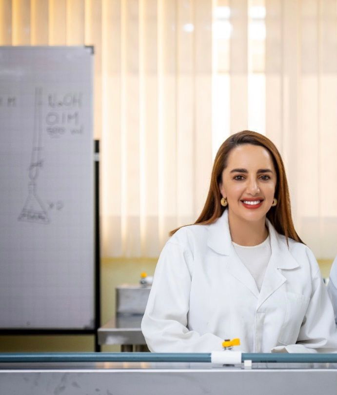 Dr. Gabriela Punín, an Ecuadorian researcher who discovered a new biopolymer from cassava bark and banana peel.