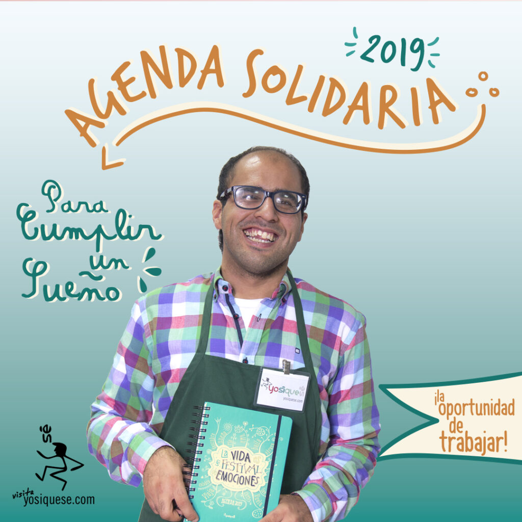 Agenda solidaria 2019 creada por personas con discapacidad.